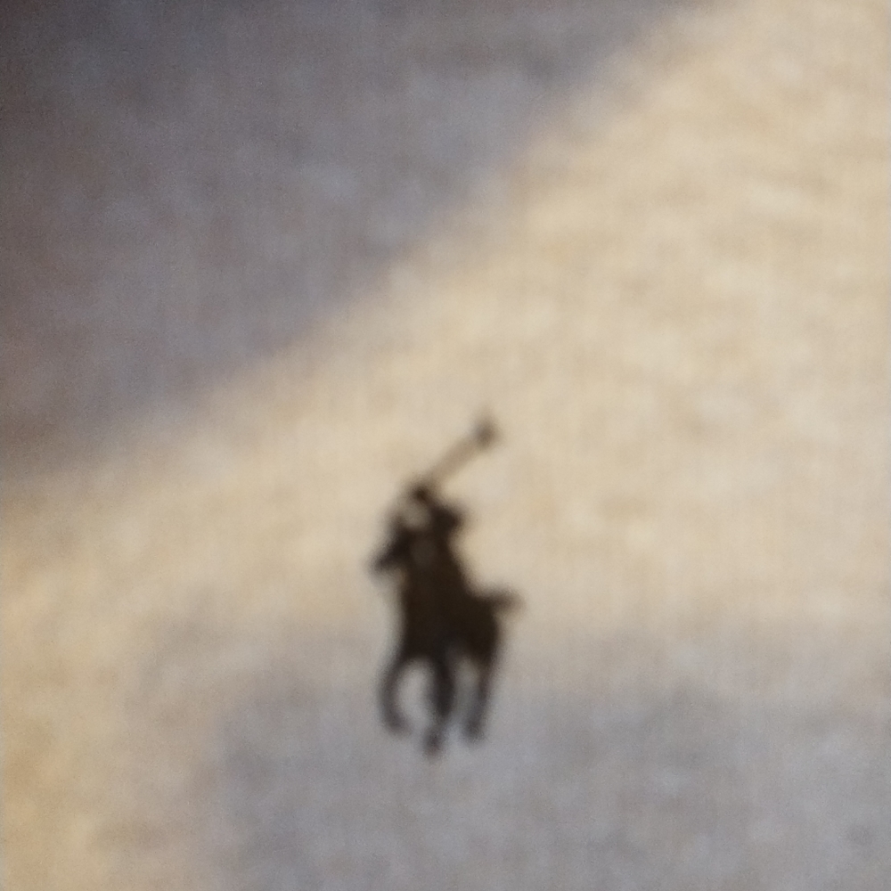 Polo cream 1/2 zip pullover, men's XL